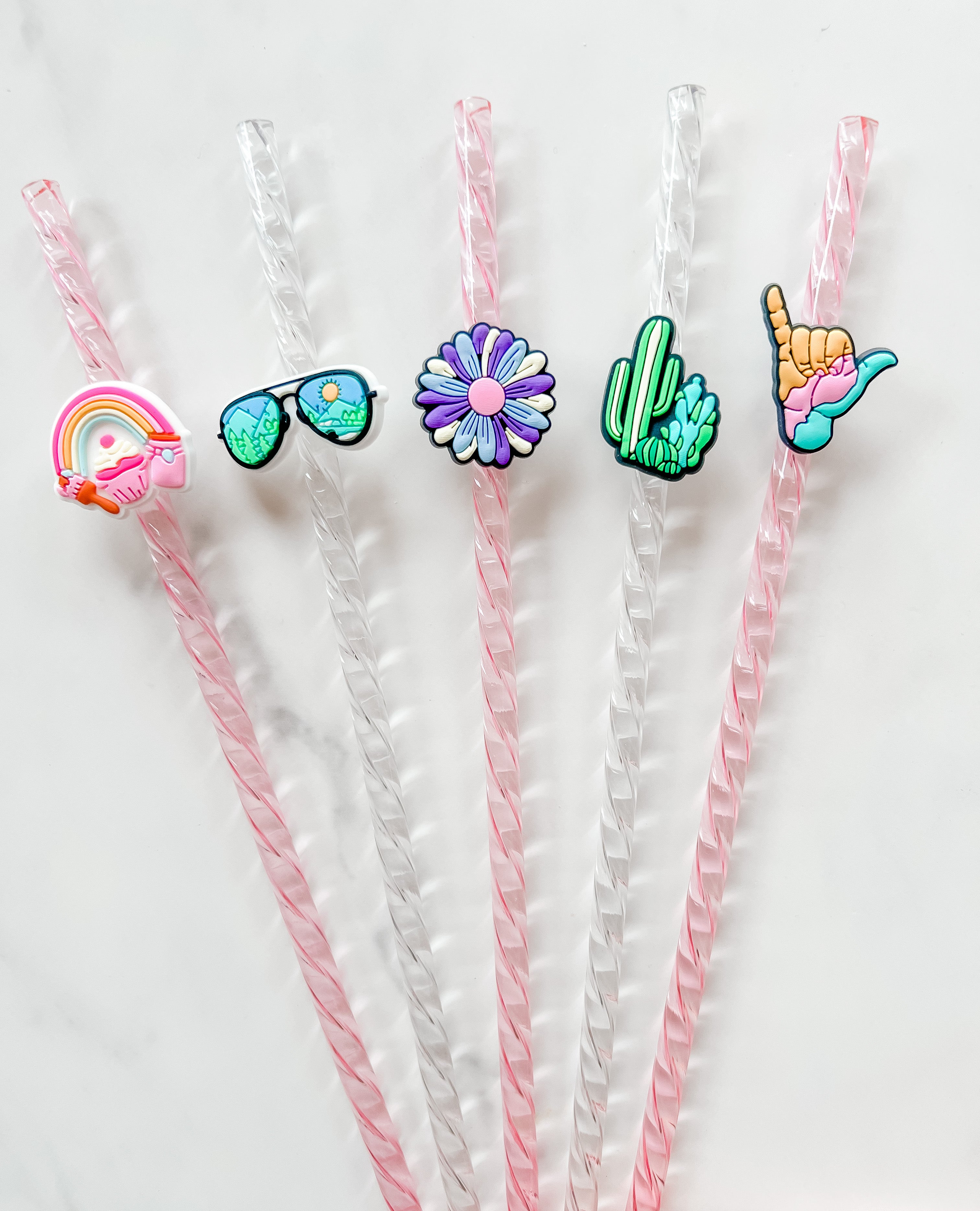 Drink straw charm combo pack – Wild Rose Affordable & Adorable