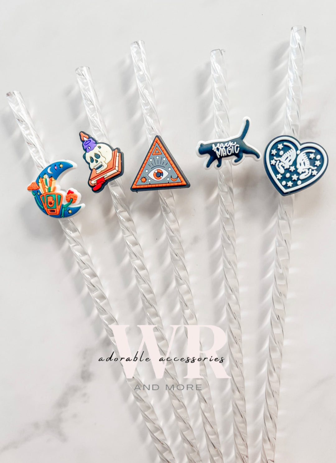 Magical Mystical charm pack straw accessory