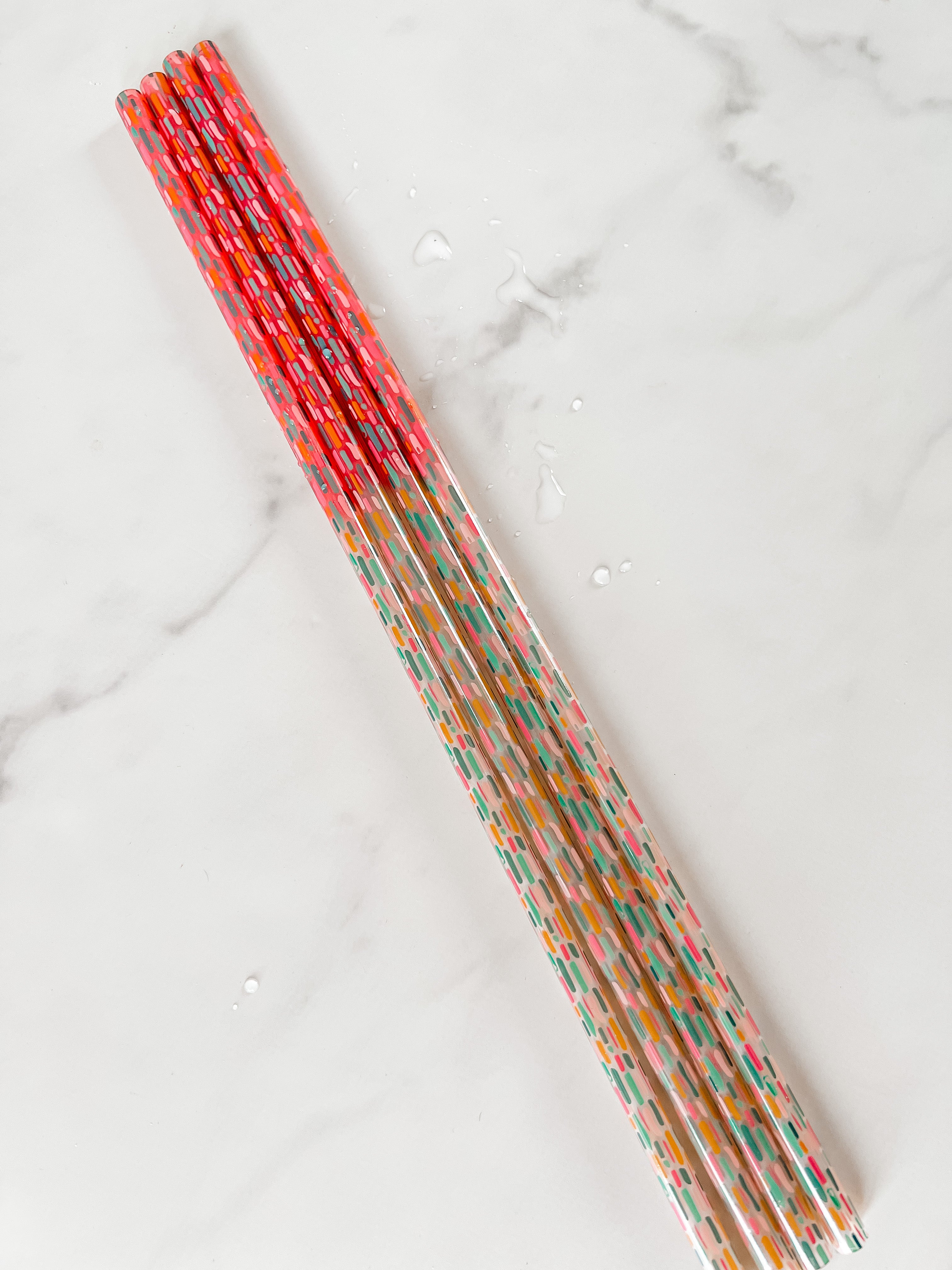 10PK 12 inch color changing plastic straws – Wild Rose Affordable