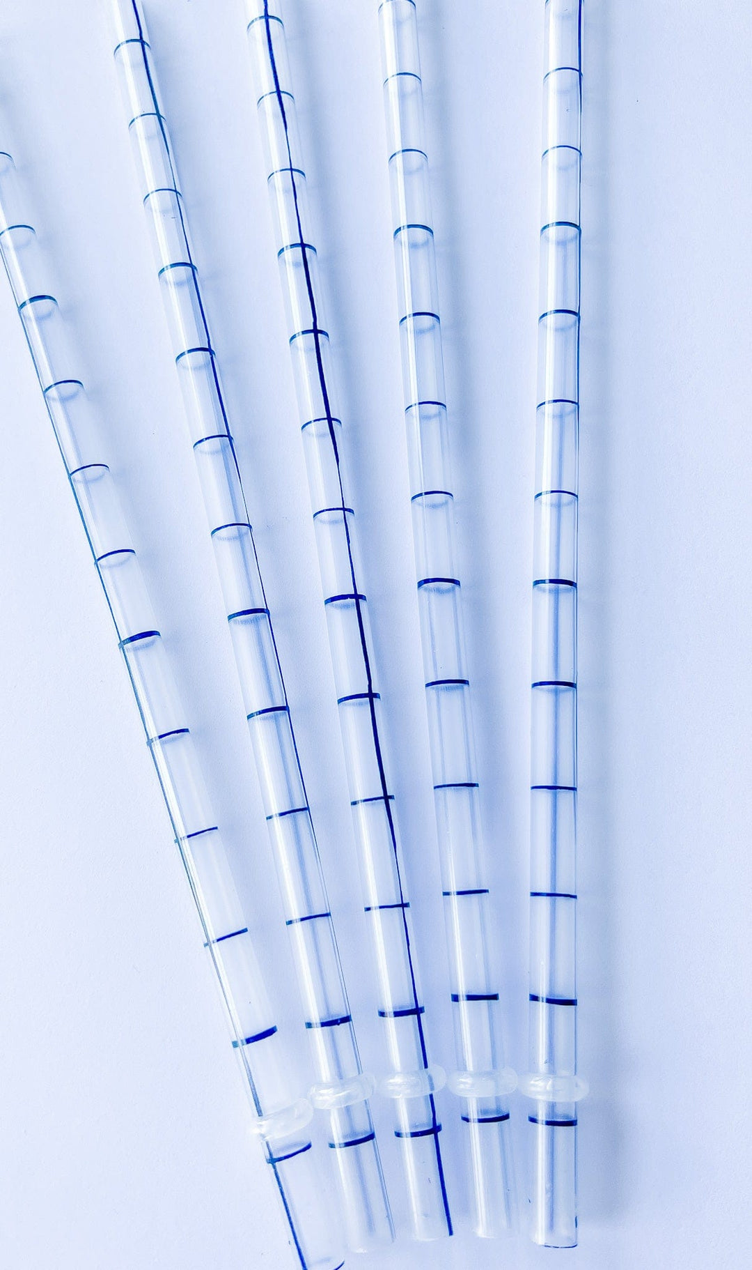 Black stripe plastic straws