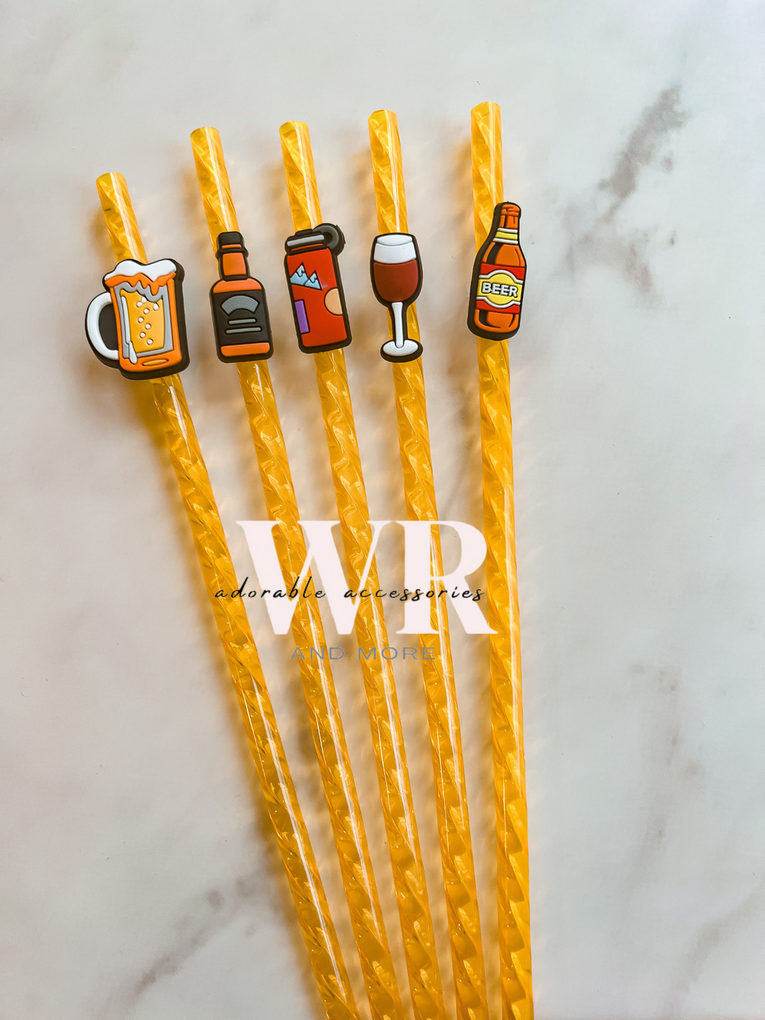 Drink straw charm combo pack