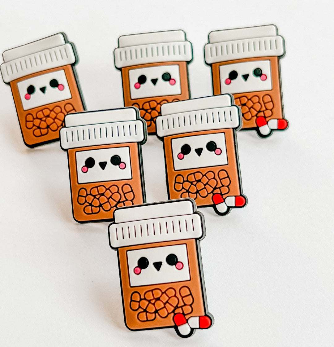 single Cute pill bottle straw accessory