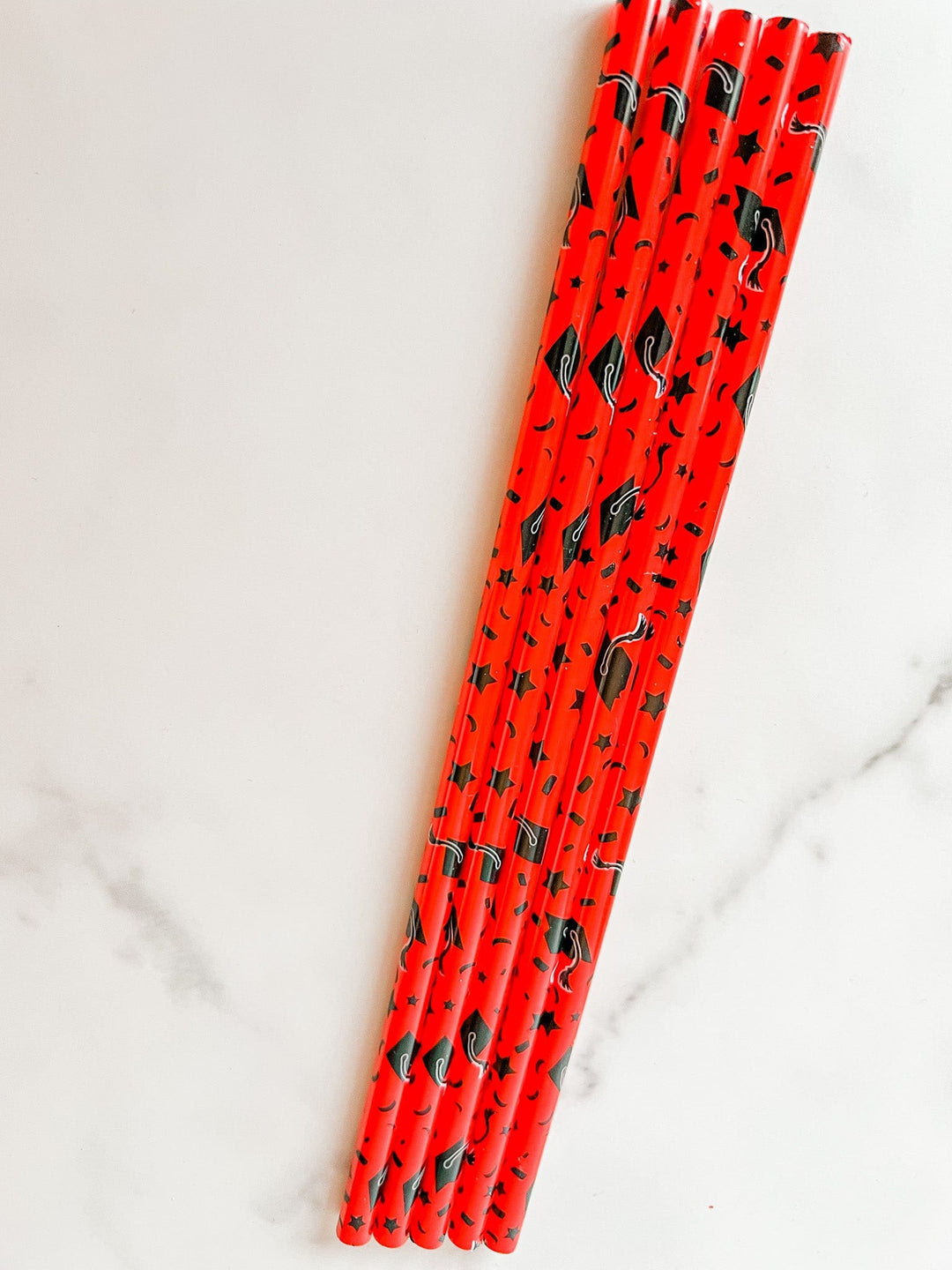 10pk Graduate straw plastic straws