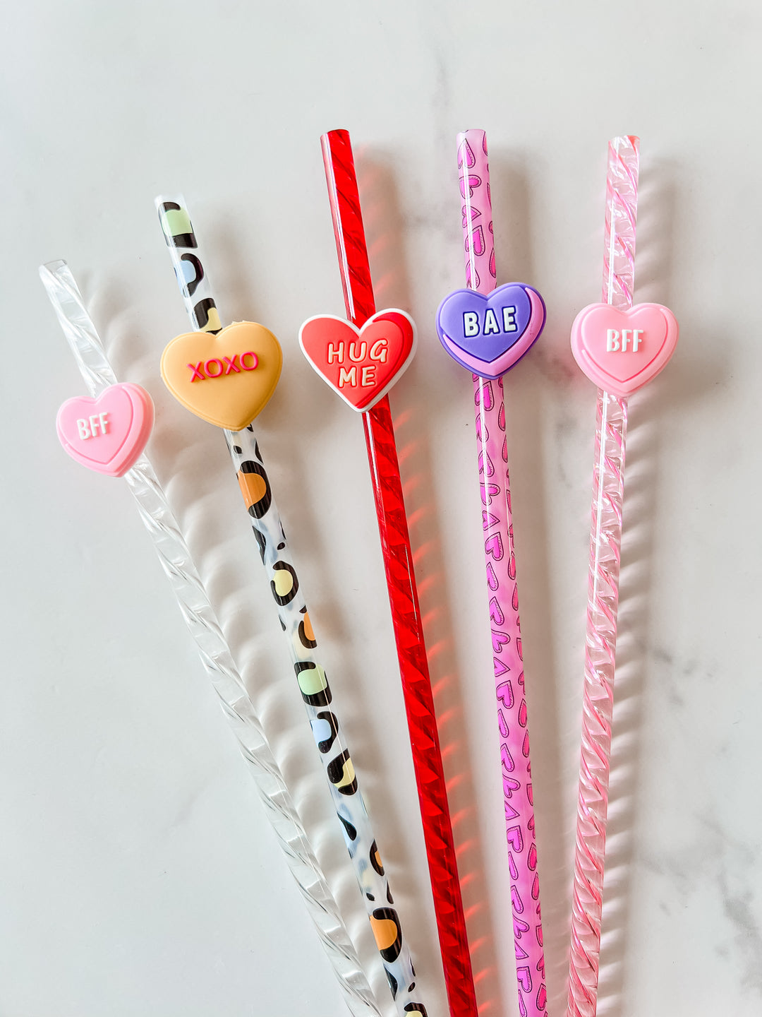 Gibleitz Bulk Straw Topper Random Different 50Pack Straw Charms for Tumbler  Straws Cute Colorful PVC Decorative Straw Toppers for 0.23in-0.31inch