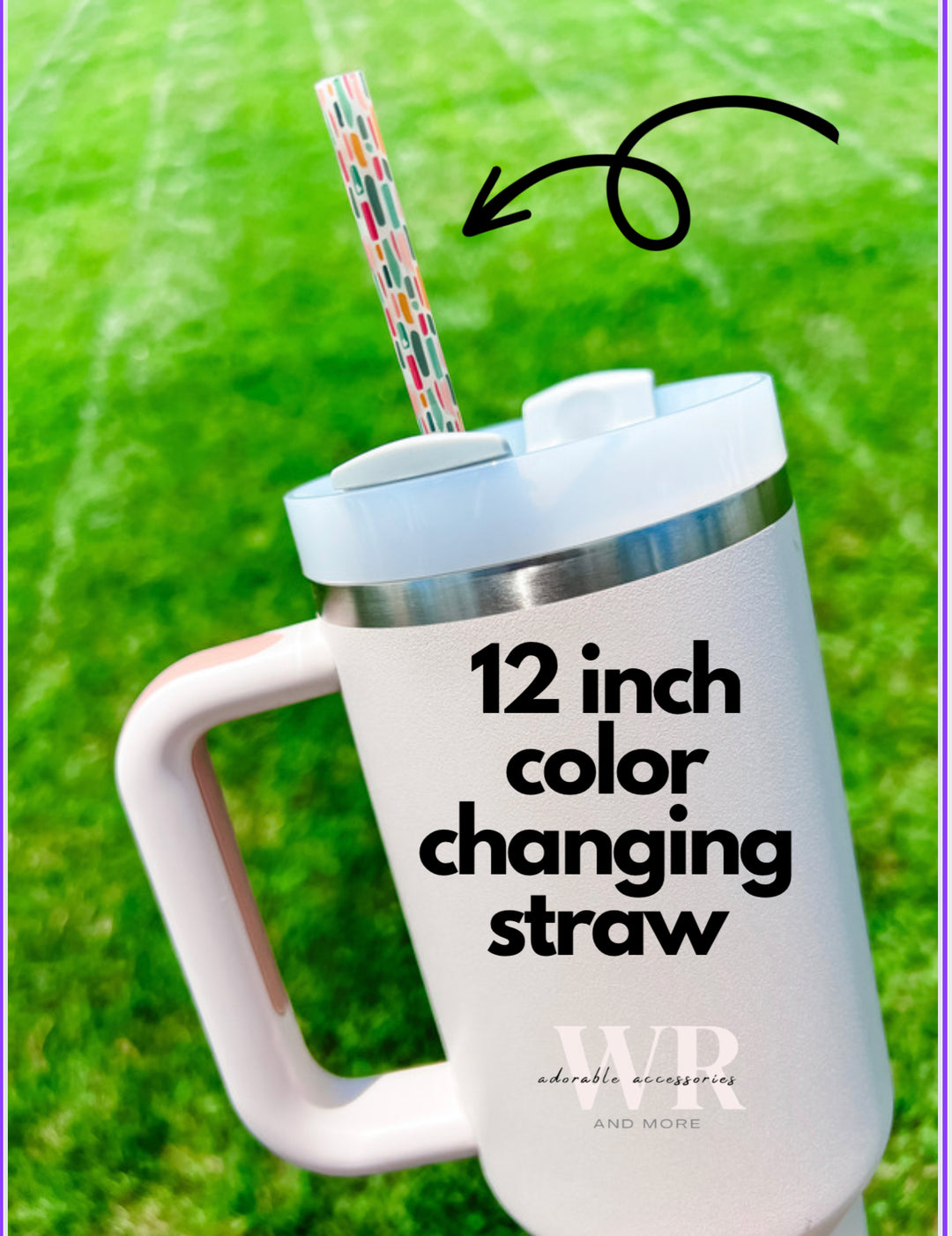 10PK 12 inch color changing plastic straws – Wild Rose Affordable