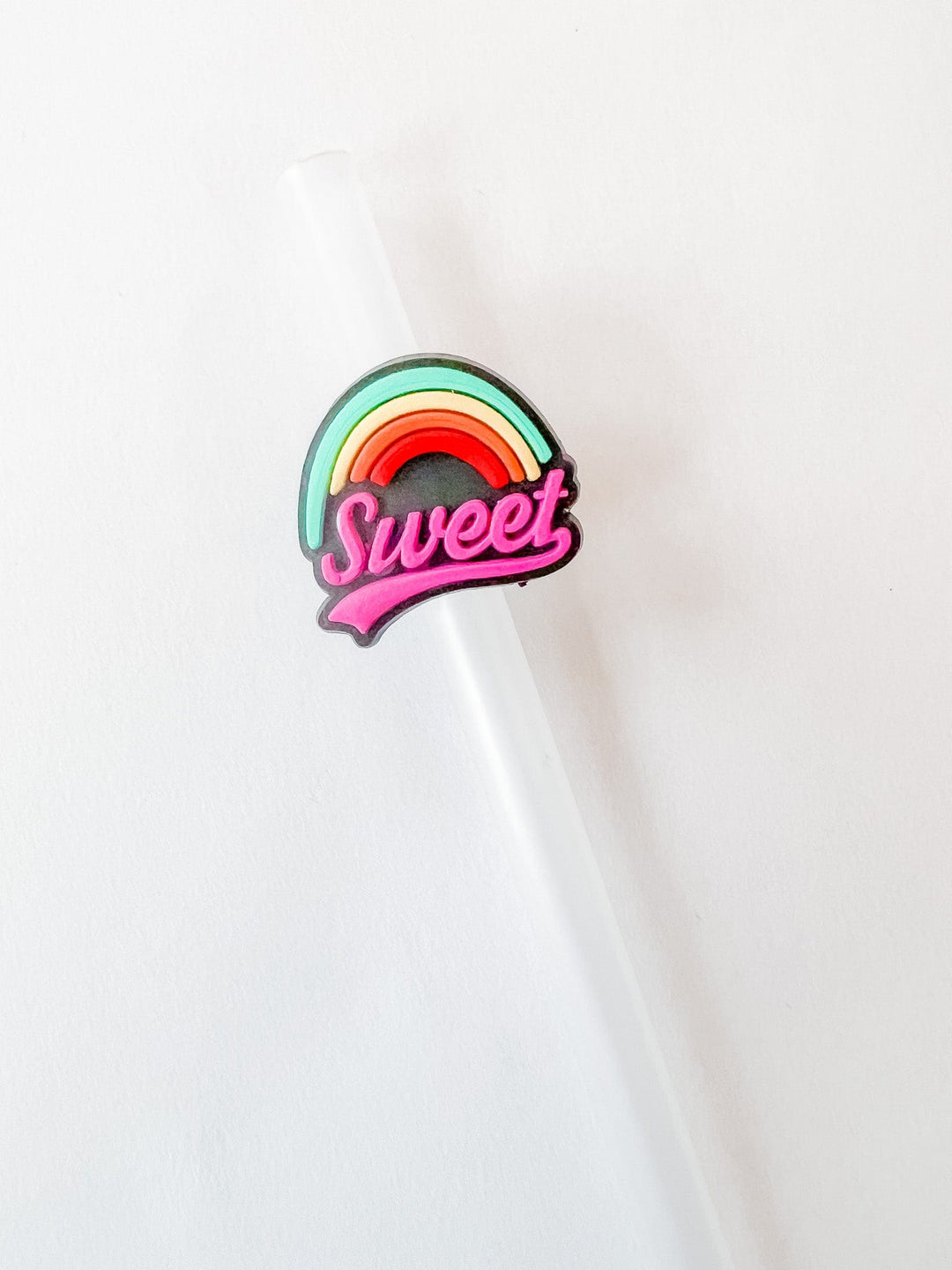 Sweet rainbow straw accessory
